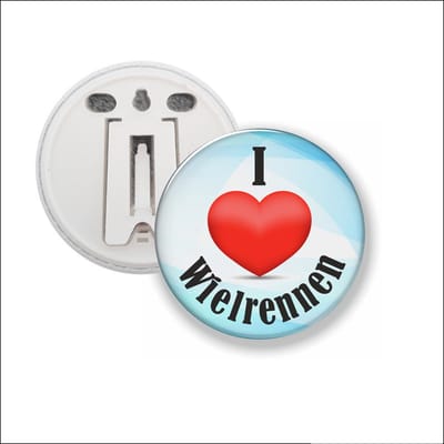 Button Met Clip 58 MM - I Love Wielrennen