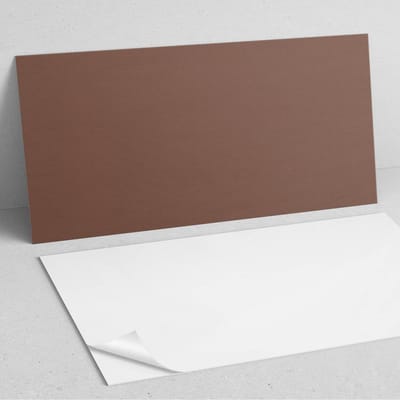 Coloray Wandpanelen Zelfklevend - Kleur bruin PVC Wandpaneel - 100 cm x 50 cm - Bruin Wandbekleding Zelfklevend - 1 stuk - Eénkleurige Wandpanelen Zelfklevend - Wandpaneel Keuken - Wandpanelen Badkamer