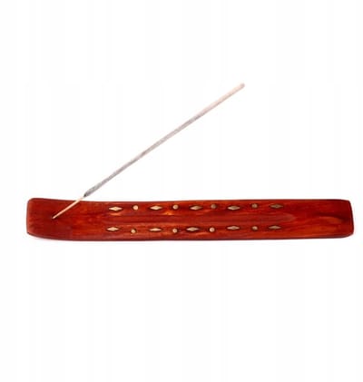 Houten wierookhouder van mangohout - Decoratieve asbak voor wierook