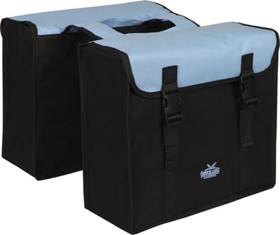 Greenlands - Dubbele Fietstas - 34 Liter - Zwart/Blauw