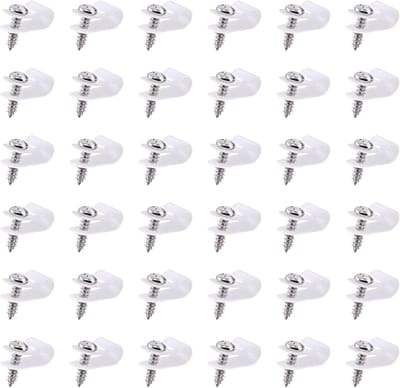 Famanu – Kabelklemmen set 60 stuks - witte nylon kabelclips met schroefmontage - inclusief schroeven - ideaal voor netjes organiseren van draden en kabels