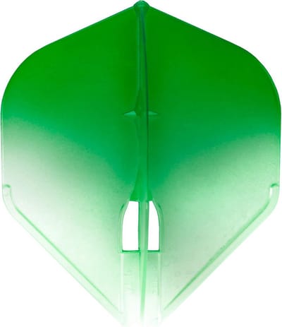 Dartpijlen Flights Pro Standaard Wit/Transparant Groen - Hoge Stabiliteit en Aerodynamica