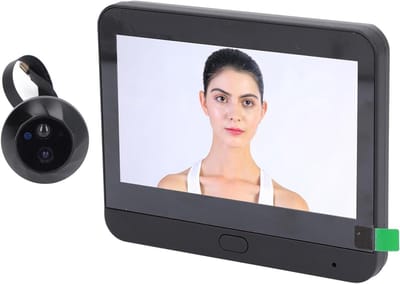 Videodeurbel met Scherm - Slimme Deurbel Camera - Veiligheid Thuis - 1080p Full HD Camera - 43 Inch Scherm - Zwart