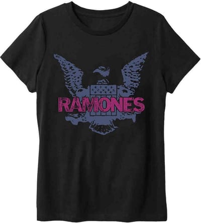 Ramones - Purple Eagle Heren T-shirt - S - Zwart