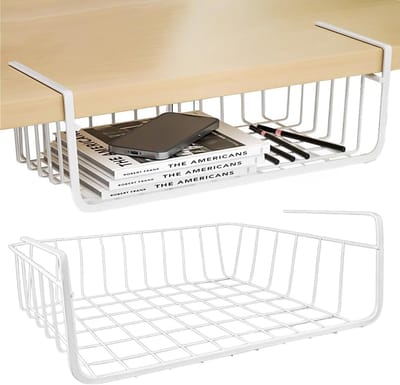 Hanging Basket 30.5 x 21.5 x 11.5 cm, Capaciteit 4.5 kg, Roestvrij Staal voor Keuken, Badkamer en Kasten, Ideaal voor Organisatie en Opslag