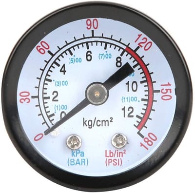NTH products- Luchtdrukmeter Hoogwaardige Kwaliteit - Manometer - Drukmeter - Stabiele Prestaties - Duurzaam - Gemakkelijk Af te Lezen