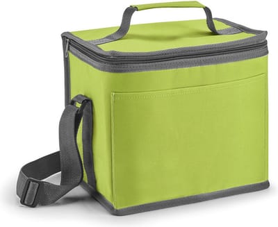 Kleine koeltas voor lunch of blikjes - groen - 24 x 22 x 17 cm - 9 liter - Koeltassen