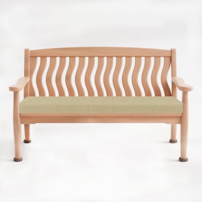 Bankkussen Buiten - Stoelkussen Terras - Comfortabel Zitten - Antislip Basis - 200 x 35 cm - Hemelsblauw
