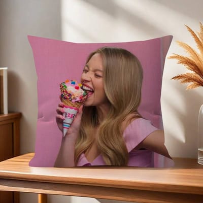 Actrice Sydney Sweeney Kussen Kussensloop Kussensloop Woonkamer Bank Huisdecoratie Op Maat 35x35cm