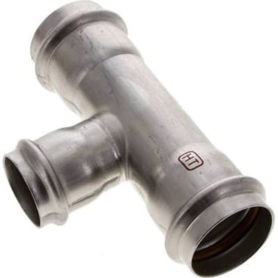 Tee Press Fitting - 35mm & 42mm Persmof - RVS
