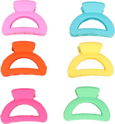 Haarsoires Haarspeld Haarklemmen 2,5cm – Klein Halfronde Vorm – Felle Kleuren – Set van 6 - Haarclip Klem - Hair Claw - voor Opsteken Haar - Hair Clip - Decoratieve Haaraccessoire
