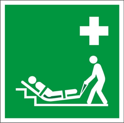 Evacuatiematras bord, kunststof, E067 200 x 200 mm