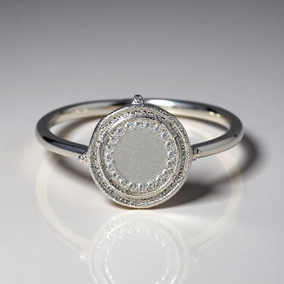Cavill - 925 Sterling Zilver Ring - Handgemaakt Minimalistisch Design - Elegante Ronde Damesring - Lichtgewicht & Comfort - Maat 18-19