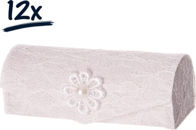 Set van 12 Luxe Etui Doosjes met Kant - Geschenkverpakking en Juwelendoosjes voor Cadeaus en Bedankjes