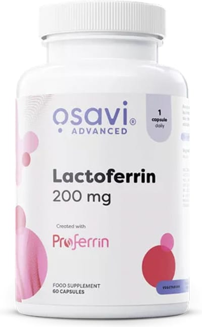 Osavi Lactoferrine 200 mg - Lichaamseigen Ijzerbindend Eiwit - Supplement - 60 Capsules