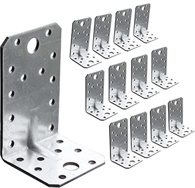 Hoekbeugels 12 x Heavy Duty (90 x 50 x 55 x 2,5 mm) - Versterkte Staalverbindingen voor Hout