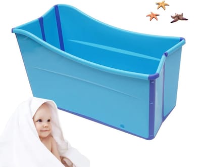 Badkuip - Peuterbad - Kinder bad - Compact opvouwbaar - Draagbaar - Anti Slip - Warmte-isolerende Randen - Tot 90kg