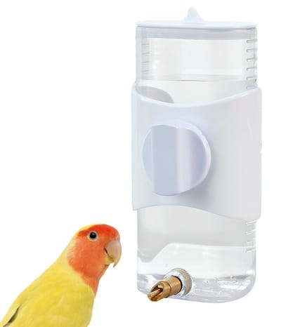 Dailygoods- Waterfles 280 ml - Automatische Waterdispenser - Drinkstation voor Vogels - Geschikt voor Papegaaien/Grasparkieten - Vogelkooi Accessoire - Klein Dieren Drinkstation - Drinkfles