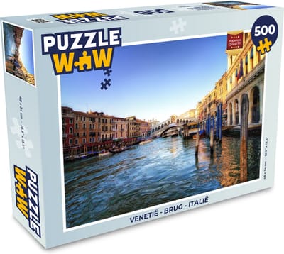 Puzzel Venetië - Brug - Italië - Legpuzzel - Puzzel 500 stukjes