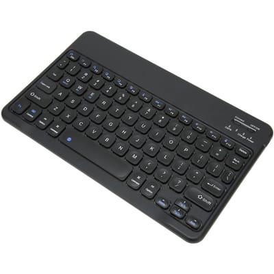10in Draadloos Bluetooth Toetsenbord Ultradun Stabiele Verbinding Stil Waterdicht Tablet Laptop zwart