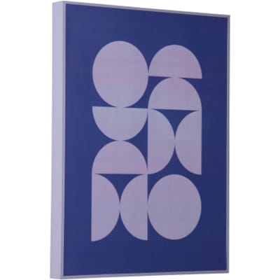 Present Time - Wall Art Geo Abstracto - Blauw - 3x30x40 cm