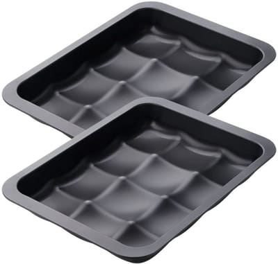 Set van 2 Mallen 12 mini broden of brioche 36 x 27 cm Zenker Black Metallic