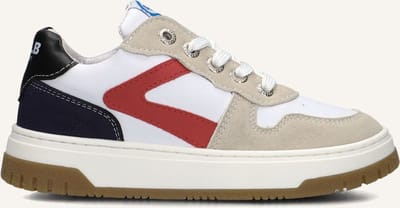 Develab 45451 Sneakers Jongens - Leren Sneaker - Wit - Maat 27