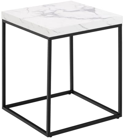 Salontafel Calen Marmer Wit 40x40cm - Giga Living