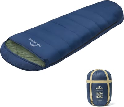 Mummy Slaapzak - Katoenen Slaapzak - Kamperen en Hiken - Waterdicht en Compact - 205 x 75 cm - Grijs