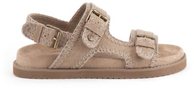 Warmbat Bolwara Suede Dames Sandalen - Stone