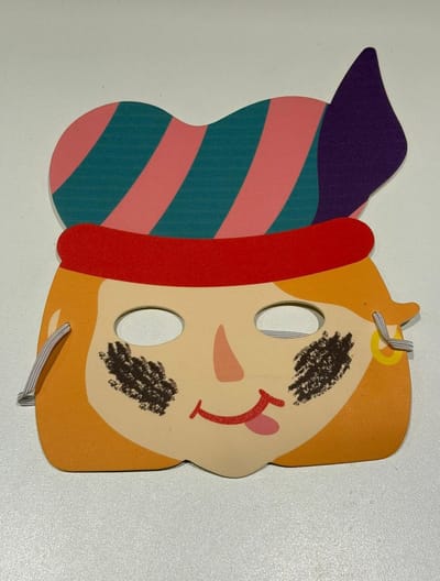 Sinterklaas Masker - Sinterklaas decoratie - Maskers - sinterklaas cadeautjes - 1 Stuks - Piet Paars