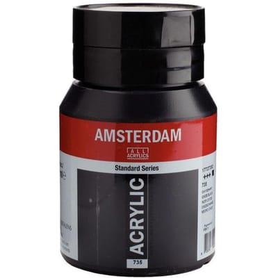 Amsterdam Standard Series Acrylverf Pot 500 ml Oxydzwart 735