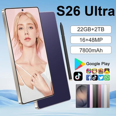 HOT S26 Ultra Originele 7,3 inch 7800mAh Smartphone 22GB+2TB 5G Dual SIM Mobiele Telefoons Wereldwijd Android Ontgrendelde Mobiele Telefoons