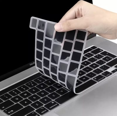 EU Toetsenbordbescherming Geschikt voor MacBook Air 13 inch (2020 - 2019 - 2018) - Zwart • Toetsenbord LayoutQwerty (Standaard NL)