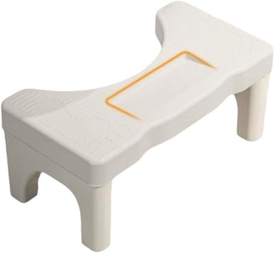 Toilet Voetenbank - Ontlasting Kruk - Comfortabel Toiletgebruik - 35 Graden Hoek - 42 x 22 x 17 cm - Wit