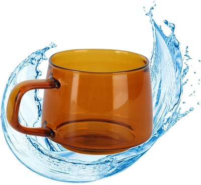 Cosensi- Koffiebeker 250ML - Borosilicaatglas - Met Handvat - Handgemaakt - Warmtebestendig - Transparant Ontwerp - Glazen Mok