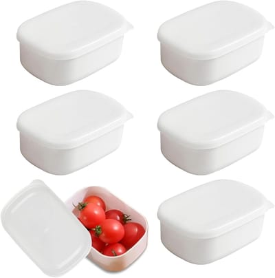 Kleine Vrijstaande Vriesdozen, 6 Stuks, Ideaal voor Maaltijdvoorbereiding, Luchtdichte Opbergdozen en Vershoudcontainers