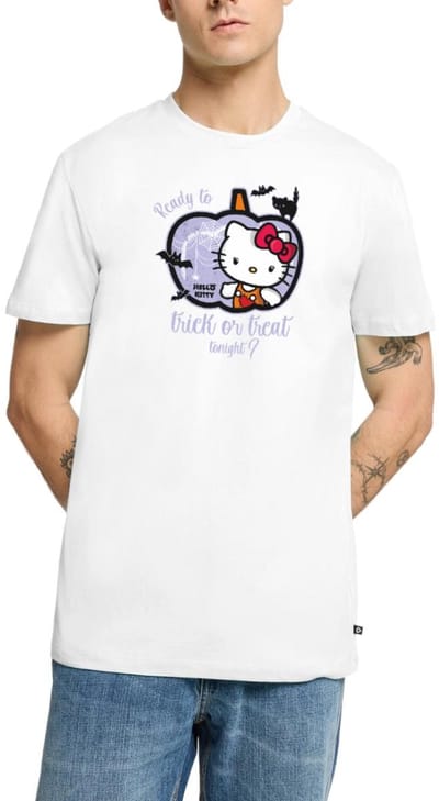 Hello Kitty Halloween Trick Of Treat Premium T Shirt Heren