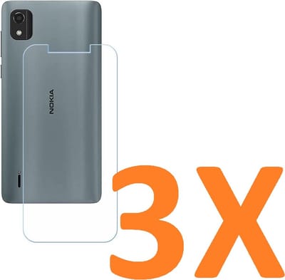 Screenprotector Glas - Tempered Glass Screen Protector Geschikt voor: Nokia C2-2E / Nokia C2 2nd Edition - 3X