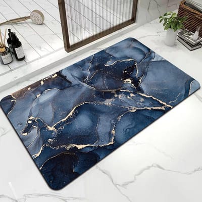 Lichte Luxe Badkamer Absorberende Vloermat Diatomeeënaarde Zachte Mat Toilet Entree Mat Toiletdeur Deur Sneldrogende Voetmat Antislip Mat 40*60cm