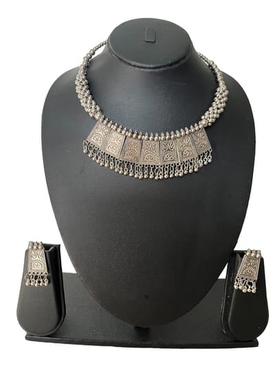 N3 Collecties Ethnic Metalen Choker Sieradenset voor Dames