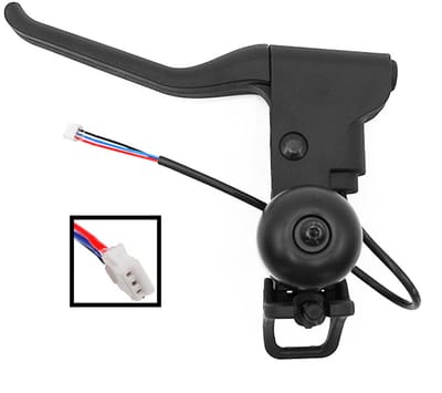 Segway-Ninebot, Linkerremhendel met bel voor Ninebot Segway F2, F2 Plus, Zwart