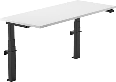 Worktrainer - Linak Wall - Elektrische Zit-Sta Muurtafel - Zwart Frame/Zonder Blad
