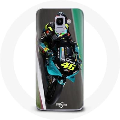 Hoesje voor Samsung Galaxy A6 2018 Valentino Rossi MotoGP Rider 46