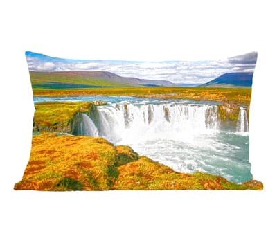 Sierkussens - Kussentjes Woonkamer - 50x30 cm - Waterval - Water - Natuur