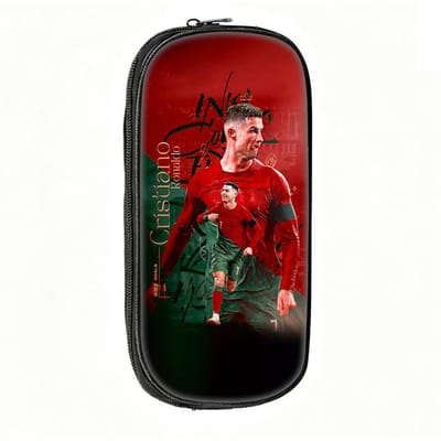 Trousse à stylos Étoile du Football Motif Ronaldo Trousse à crayons Apprendre Meilleur Cadeau trousse de maquillage Étudiant Voyage Football Sport Trousse à crayons