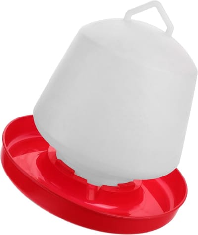 Pluimvee Voederbak - Voerdispenser Kip - Voedsel Verstrekken - Gelijktijdig Voeden - 33 x 33 x 30 cm - Wit
