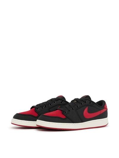 Nike Air Jordan AJKO 1 Low - Bred - Heren Schoenen Trainers Zwart-Rood DX4981-006