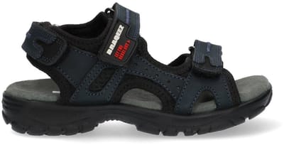 Braqeez 425084-120 Jongens Sportsandalen - Blauw - Leer - Klittenband