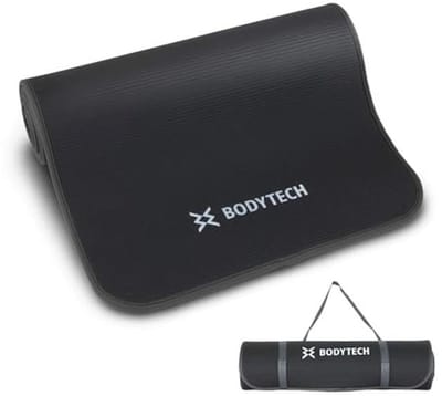 Extra Brede Yogamat met Randbescherming - 1/2 Inch Dikte voor Optimale Demping